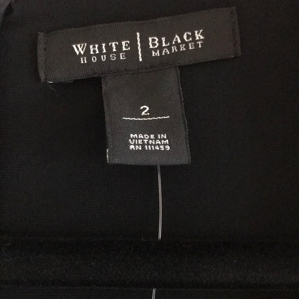 WHBM Black and White Striped Dress NWT - Picture 4 of 7